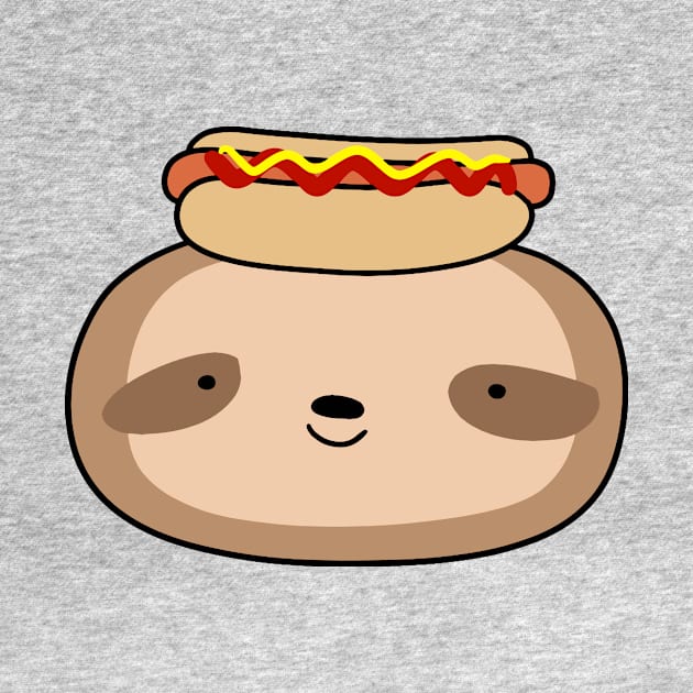 Hotdog Sloth Face by saradaboru